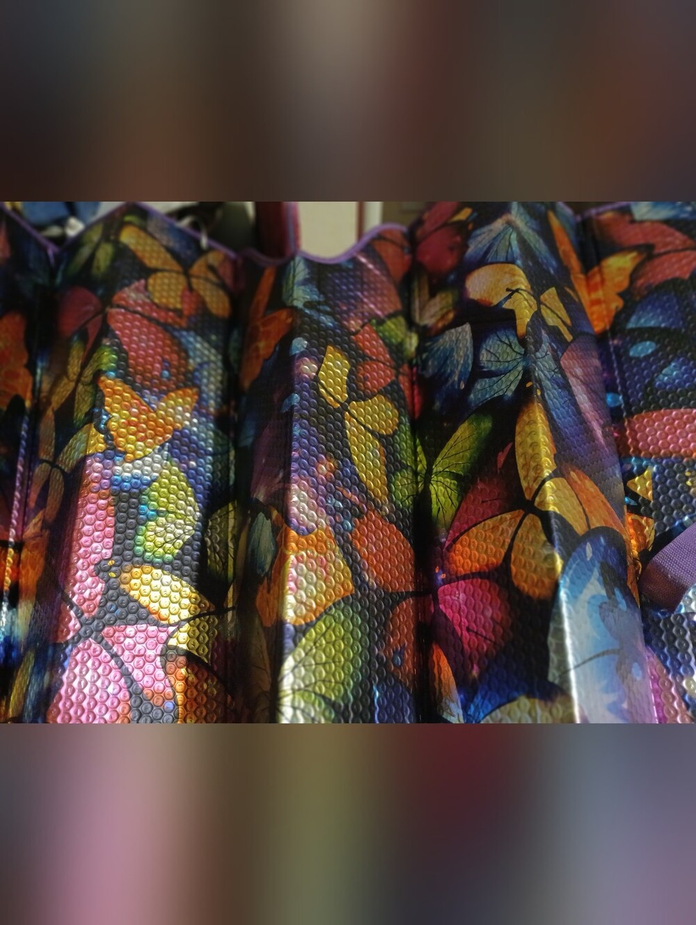 Colorful Multicolor Butterfly Windshield Cover